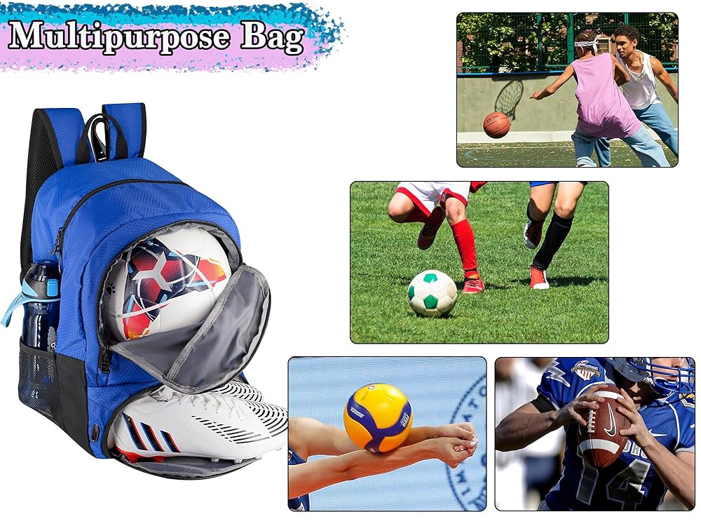 Amazon.com : Moonlike Youth Soccer Bag, Soccer Backpack for
